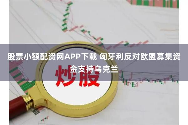 股票小额配资网APP下载 匈牙利反对欧盟募集资金支持乌克兰