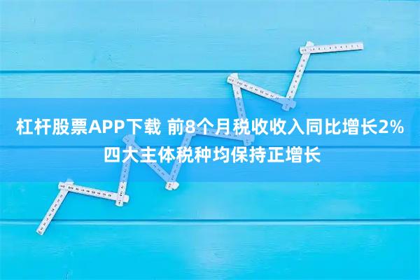 杠杆股票APP下载 前8个月税收收入同比增长2% 四大主体税种均保持正增长