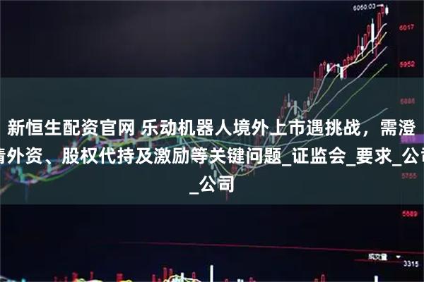 新恒生配资官网 乐动机器人境外上市遇挑战,需澄清外资、股权代持及激励等关键问题_证监会_要求_公司
